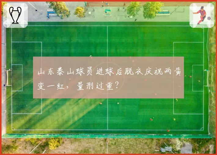 山东泰山球员进球后脱衣庆祝两黄变一红,量刑过重?